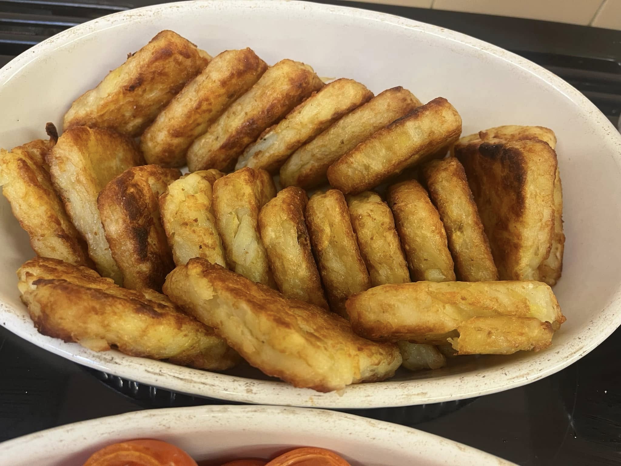 Cooked breakfast on a plate